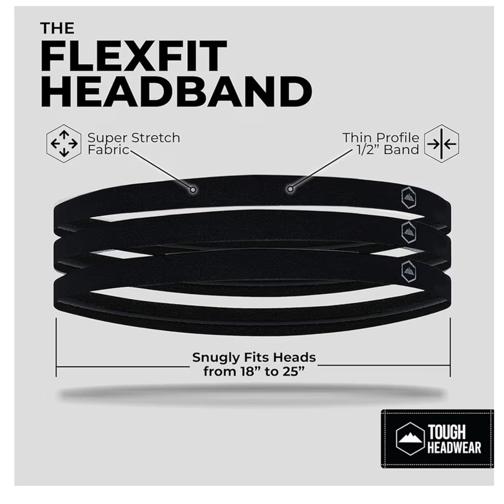 Black Flexfit Headband | NWOT